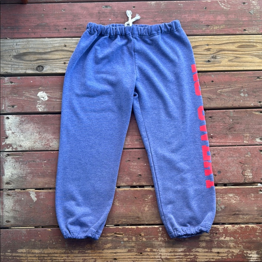 Sub_Urban Riot Blue and Red Joggers with Sporty Stripe